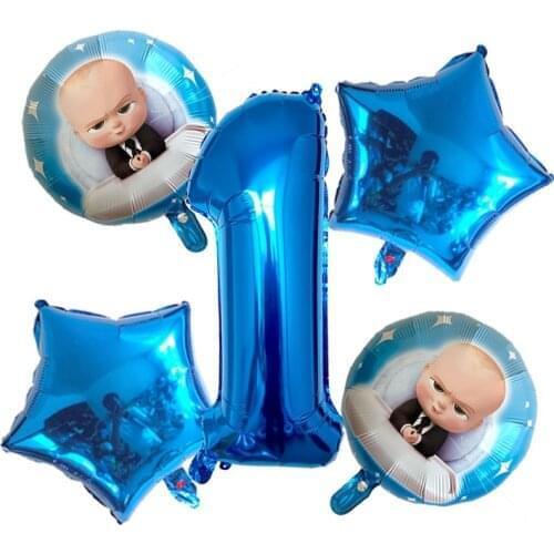 Boss Baby aluminum foil balloon 18 inch round child birthday boy cartoon baby boss balloon Baby shower