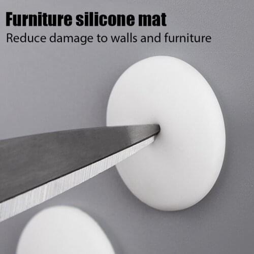 Silicone Crash Pad Home Anti-collision Strong Sticky Door Back Handle Bumper Touch Refrigerator Sucker Foot Pad