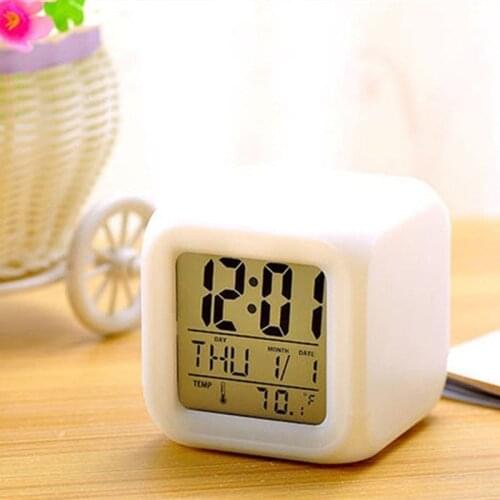 LED Digital Smart Alarm Clock Electronic Desktop Clocks Watch Table Electronic Desktop Clocks USB Wake Up Clock Wake Up Time