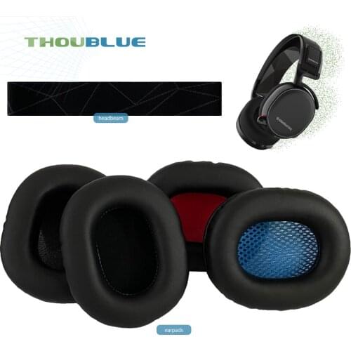 THOUBLUE Replacement Ear Pad For SteelSeries Arctis 7 7p 9 9X PRO PRO+ Earphone Memory Foam Cover Earpads Headphone