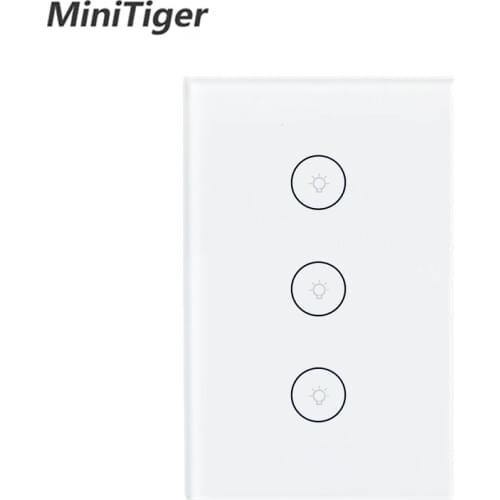 Smart Home Wifi Smart Wall Touch Switch Tuya Smart Life Glass Panel Mobile APP Remote Control work with Amazon Alexa Google Home