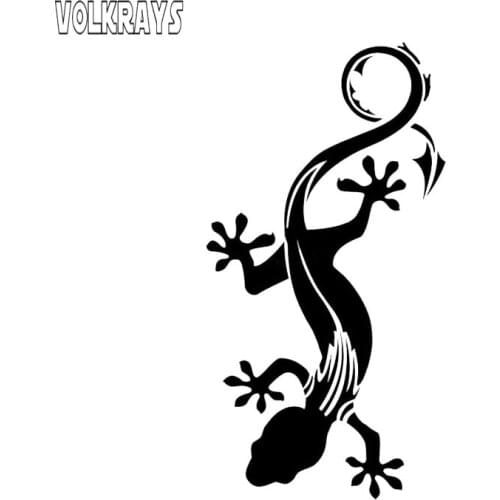 Volkrays Personality Car Sticker Salamanders Reptile Accessories Reflective Waterproof Sunscreen Fashion Vinyl Decal,14cm*7cm