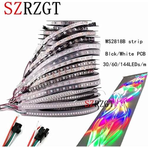 WS2812B 5050 RGB LED Strip 1M-5M 150 300 Leds Individual Addressable 5V IP20 IP65 IP67