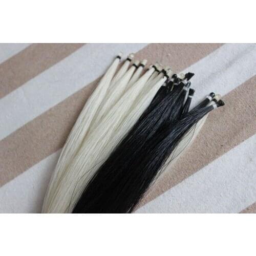 40 hanks violin viola cello Mongolia natural bow hair horse tail 80-85 cm
