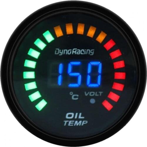 80% Hot Sale Oil Temp Gauge 2-Inch Sensitive Anti-rust Car LED Digital Oil Temperature Gauge for 12V Vehicles Auto Parts