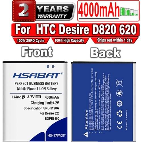 HSABAT New 3800mAh BOPE6100 Battery for HTC Desire D820 820 mini 620 D620 D820MU D820MT 820mini D620G/H/U 620G 620H Battery