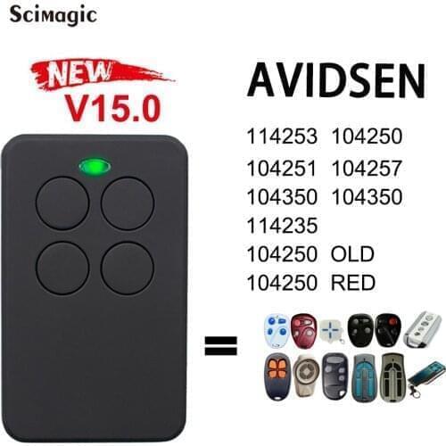 AVIDSEN 104251 104250 OLD RED 104257 104350 Remote Control Copy AVIDSEN Gate Garage Door 433mhz Remote Control