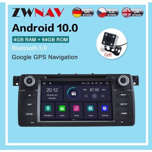 Android 10.0 4+64G Car Radio player GPS Navigation For BMW Serie 3 E46 M3 1998-2006 Multimedia Player Radio stereo Head Unit dsp