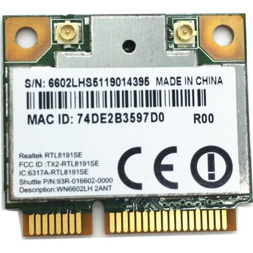 Wireless Adapter Card for Realtek Ralink RTL8191 RTL8191SE Wifi 150Mbps MINI PCI-E for laptop PCI Express 802.11 b/g/n 150M