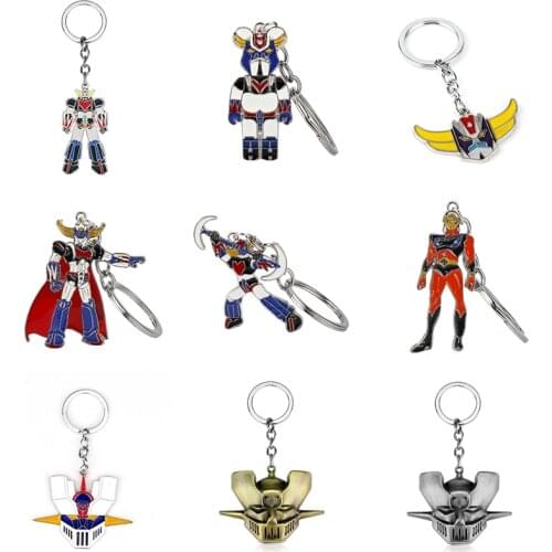 Game Mazinger Z Cosplay Keychain UFO Robot Grendizer Pendant Key Chains Trinkets Men Key Holder брелок для ключей авто