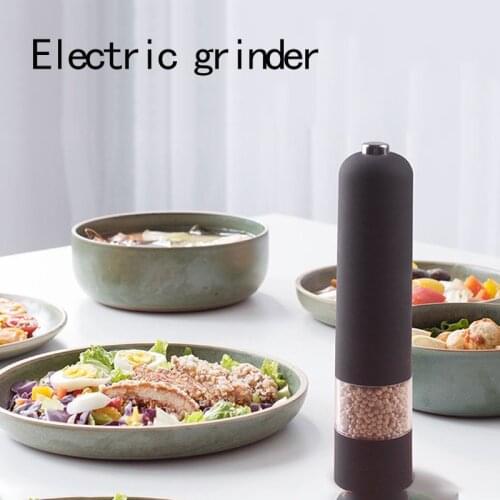 Household kitchen electric black pepper grinder sesame pepper pepper grinder pepper seasoning pot quick grinding