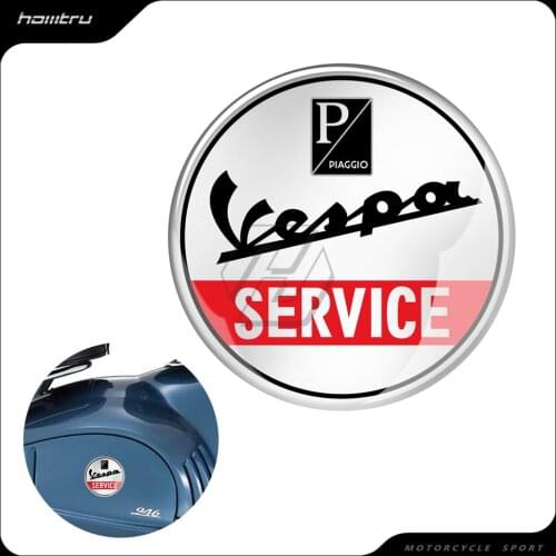 3D Motorcycle Round Sticker Case for Piaggio Vespa Service Sprint GTS GTV LX PX GS SS PRIMAVERA Etc