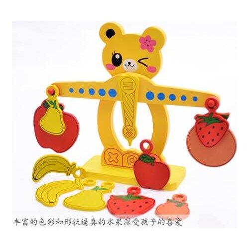 Wooden Children Kids Early Education Puzzle Kindergarten Area Angle Teaching Aids Count Number Balance Scale Toys 2021