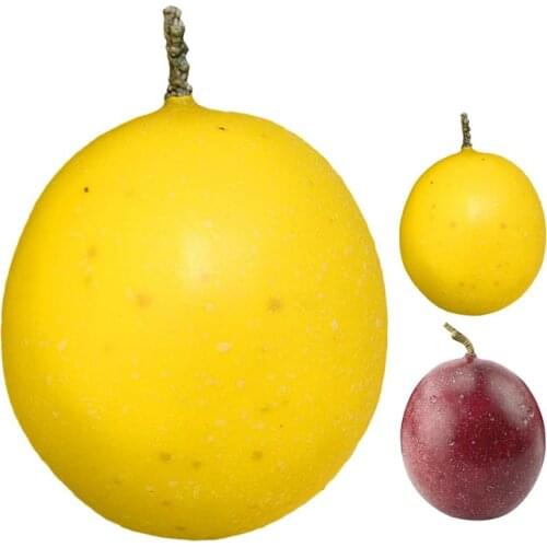 1 Piece Artificial Fruit Decor Lifelike Passion Fruit Golden Berry Decorative For Photography Prop Realistic Artificial Fruits