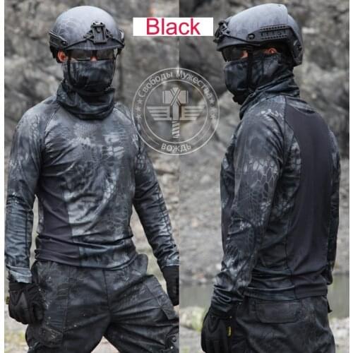 Kryptek camouflage Hunter Outdoor motion Quick dry t-shirt Military tactical gear mandrake highlander Airsoft Shirt