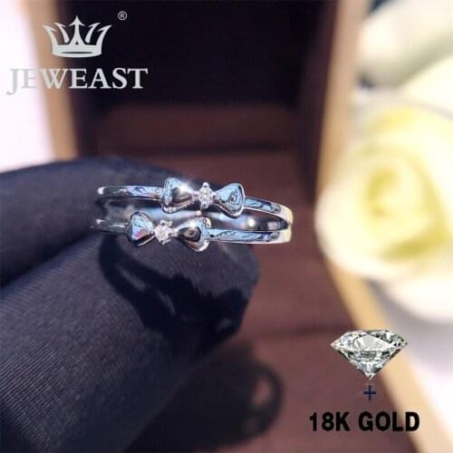 Natural Diamond 18K Gold Pure Gold Ring Beautiful Gemstone Ring Good Upscale Trendy Classic Party Fine Jewelry Hot Sell New 2020