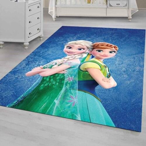 Elsa And Anna 7 Patterned Carpet ,Non Slip Floor Carpet,Teens Carpet,Kids Carpet,Turkish Rug