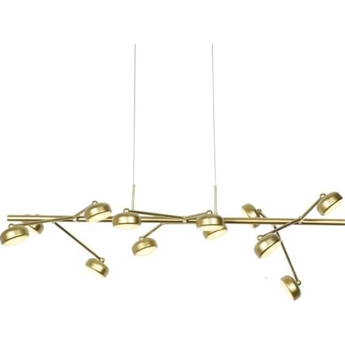 50 Indoor Dining Room Hotel W Metal Hanging Acrylic Modern Led Ceiling Gold Pendant Light Kitchen Dining Bar scandinavian