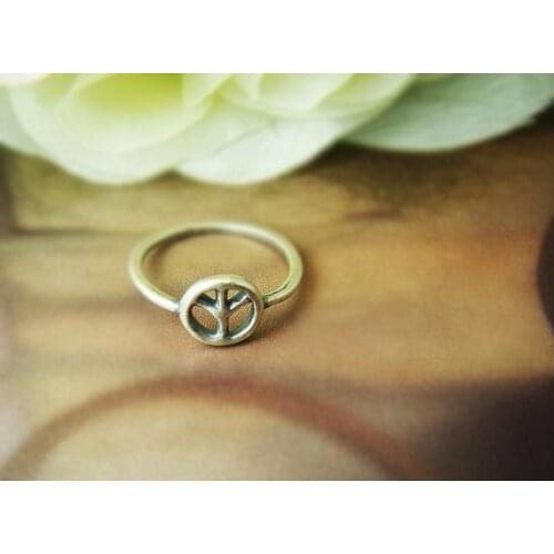 Fashion New style Retro Symbol of Peace rings Olive Tree shaped ring for women wholesale