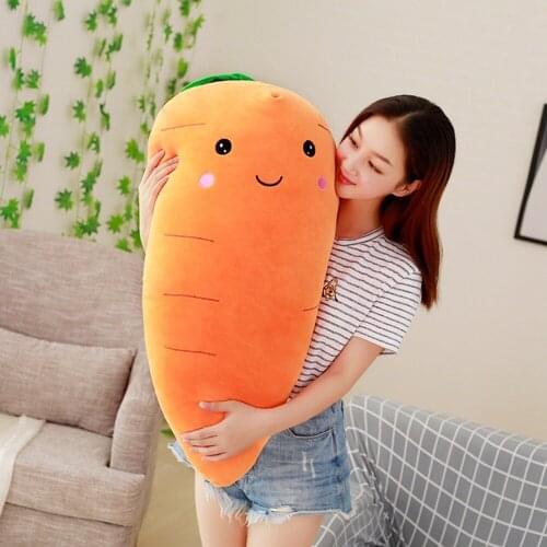 Babiqu 55cm Cretive Simulation Plant Plush Toy Stuffed Carrot Stuffed With Down Cotton Super Soft Pillow Lovely Gift For Girl