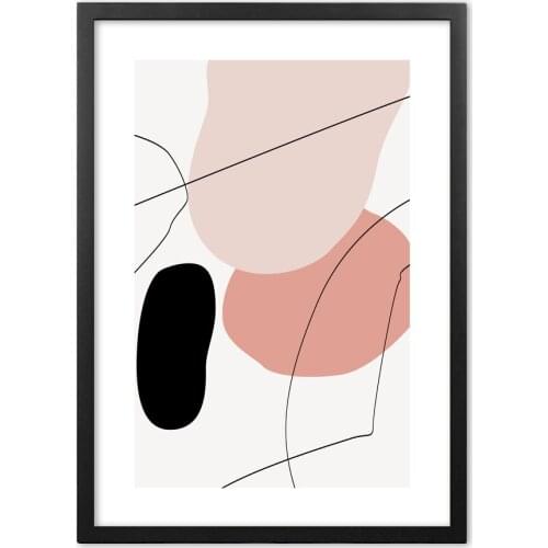 Irregular Color Blocks Lines Abstract Wall Art Print Paper Painting Nordic Posters And Prints Wall Pictures For Living RoomDecor