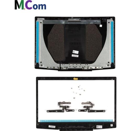 New Original 0747KP 07MD2F For Dell Inspiron G3 15 3590 LCD Back Cover Rear Lid Case Front Bezel Hinges Screws Blue Logo