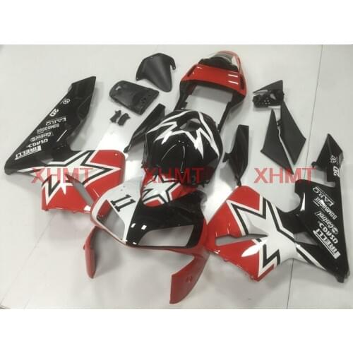 For Honda CBR600RR 2003 - 2004 Fairing CBR 600 RR 03 Abs Fairing CBR 600 RR 04 Black Red STAR Plastic Fairings