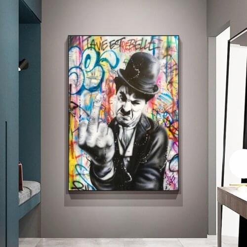 Modern Graffiti Art Street Pop Art Canvas Painting Cuadros Posters Print Wall Art for Living Room Home Decor (No Frame)