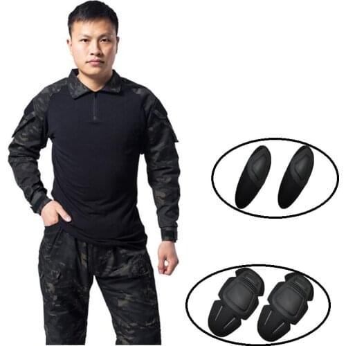 Tactical Gen3 Multicam Black Camo Military Uniform Clothes Suit Men US Army clothes Combat Shirt + Cargo Pants Elbow Knee Pads