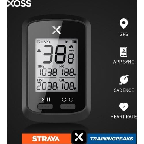 XOSS G+ Bike Computer Wireless GPS Speedometer Rainproof Road Bike MTB Bicycle Odometer Bluetooth ANT+ Compatible With Cadence
