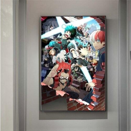 Japan Anime Boku No Hero Academia Canvas Painting Posters and Prints Wall Art Picture for Living Room Home Decoration Cuadros