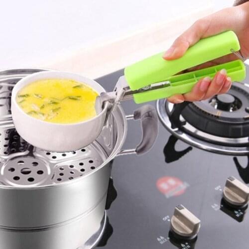 Anti-scald Gripper Clips Heavy duty Handle Pot Retriever Plates Tongs Bowls Clamp Dishes Holder Hot Pot Microwave Oven Air Fryer