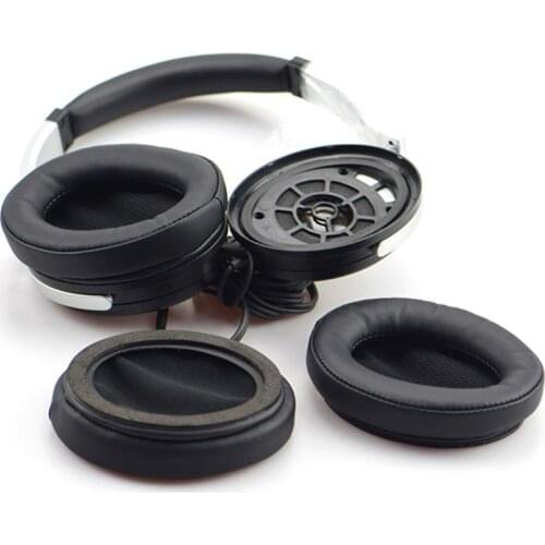 1Pair Leather Ear Pads Ear Cushion Cover Earpads for denon AH-D1100 AH-NC800 Kit