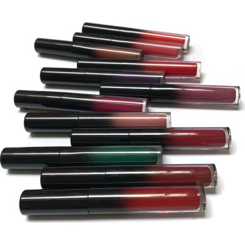 3 Pieces private label matte lip gloss moisture lip glaze small batch customization fashion color lipstick