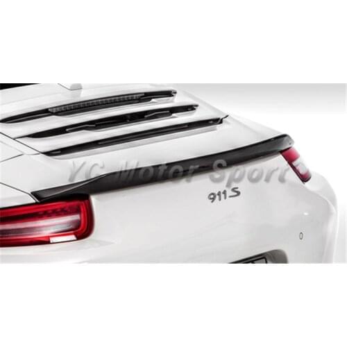 Car Accessories Carbon Fiber VRS 911 V-RT Style Trunk Spoiler Fit For 2012-2015 Carrera 911 991 Rear Wing