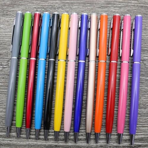 Free shipping 500pcs/lot customized logo metal pen; promotional ballpoint pen; writing pen