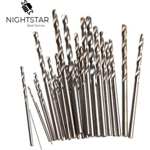 Binoax 10pcs Micro HSS Twist Drill Bits Straight Shank Auger Bits For Electrical Drill Optional Size/ 2mm 2.5mm 3mm 3.5mm 4mm