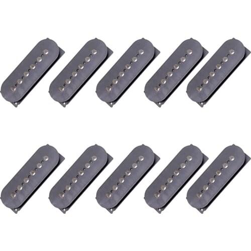 10Pcs Black Plastic Humbucker Pickup Covers Lid Shell Top for 5 String Bass Guitar