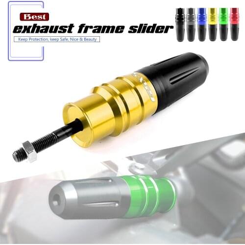 CNC Aluminum Motorcycle Exhaust Frame Slider Crash Pads Plug Guard Protector for SUZUKI GSX-S 750 GSX-S1000 GSX-S1000F