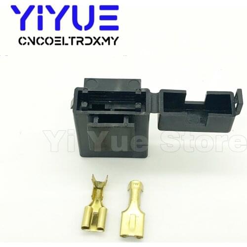 5pcs BX2017 Medium Car Fuse Holder With Terminal Car Insurance Socket Black Lighter Frontal