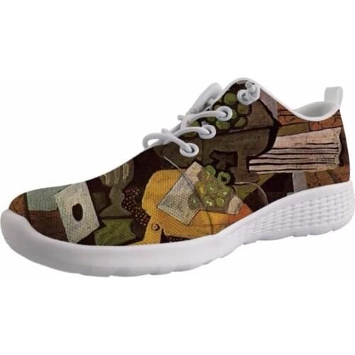 Women Casual Outdoor Wading Shoes Holes On Bottom Lace Up Sneaker For Lady Girl Light Shoe Artist Painting Print Georges Braque