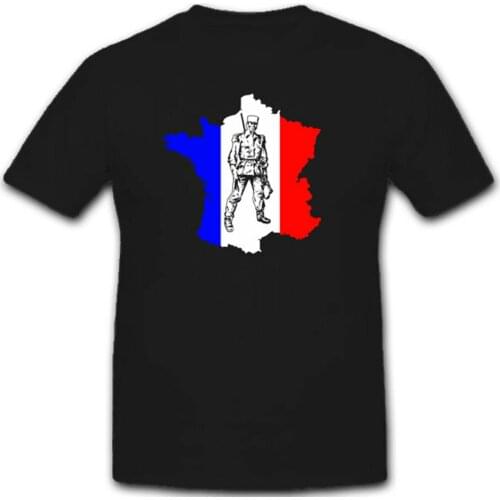 French Soldiers foreign legion France Flag Men T-Shirt SHORT Casual O-Neck Harajuku Shirt