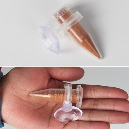 Plastic Aquarium Fish Tank Feeding Cup Fish Food Feeder Brine Shrimp Eggs Automatic Feeders C6UE