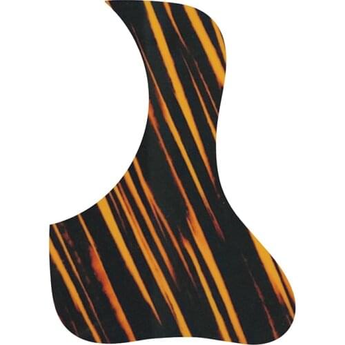 Pleroo Custom Guitar pickgaurd - Great For Gib L-00 Acoustic Guitar Pickguard Teardrop Shape, Yellow stripe celluloid