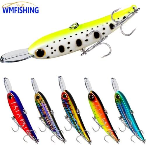 1pcs Minnow Fishing Lure 10cm-3.94"/21.5g-0.76oz Artificial Bass Baits 6# BKB Hook Hard Wobblers Tackle Pesca Peche