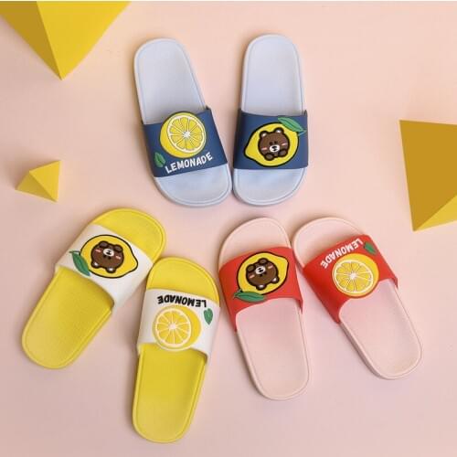 Parent-Child Family Cartoon Indoor Slippers Toddler Boys Girls Summer Home Flip Flops Children Bedroom Shoes Beach Slipper
