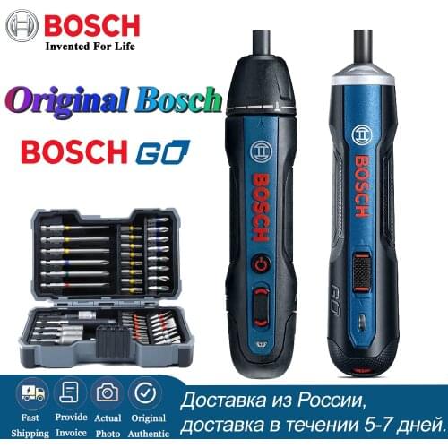 Bosch Go 2 Screwdriver Rechargeable Cordless Drill Impact Driver Bosch Go Electric Screwdriver Multi-Function Home Power Tools