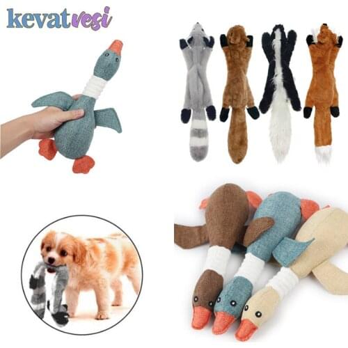 Dog Cat Squeak Sound Toy Squirrel Squeak Doll Chewing Dog Toy Cute Stuffed Plush Toys Durable Chew Sound Pet Dog Toy