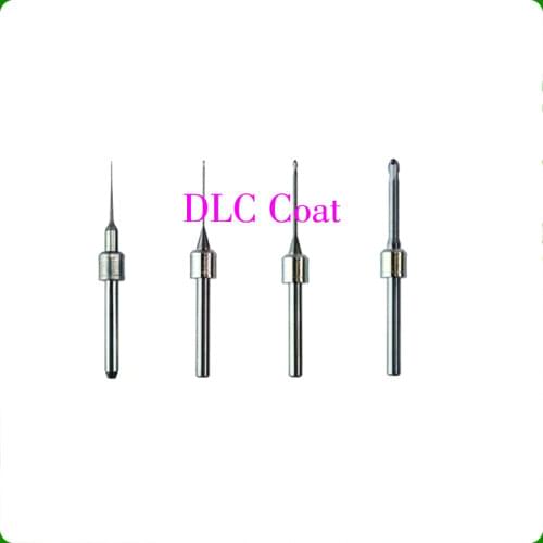 Dental Lab CADCAM End Mills Amann Girrbach With DLC Coat For Zirconia, Wax ,Cutting Edge Diameter 0.3mm ,0.6mm, 1.0mm, 2.5mm