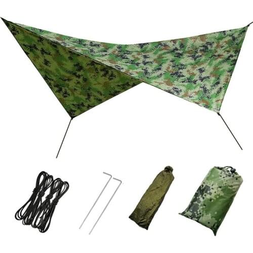 Waterproof Camping Tarp Tent Ultralight Footprint Mutifunctional Groundsheet Picnic and Beach Mat with Carrying Bag